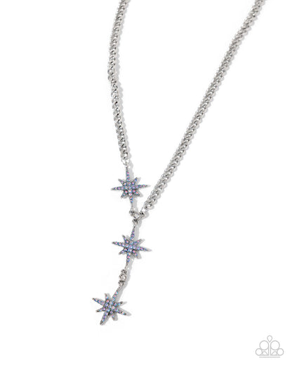 Stellar Story - blue - Paparazzi necklace