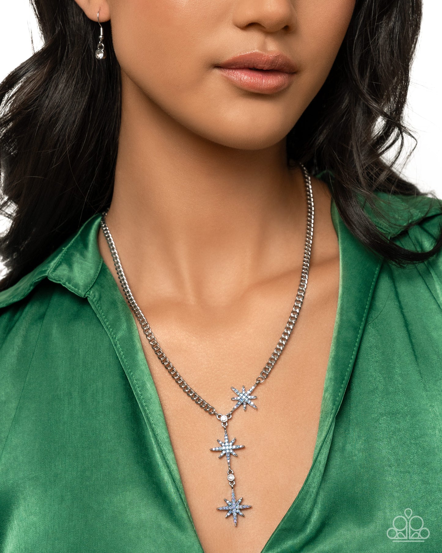 Stellar Story - blue - Paparazzi necklace