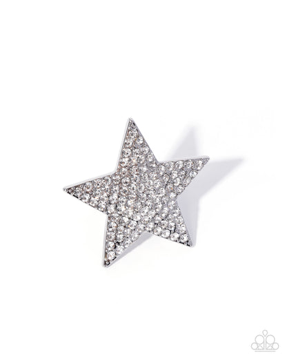 Stellar Surprise - white - Paparazzi ring