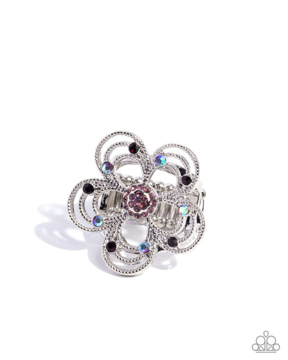 Still Studs - purple - Paparazzi ring