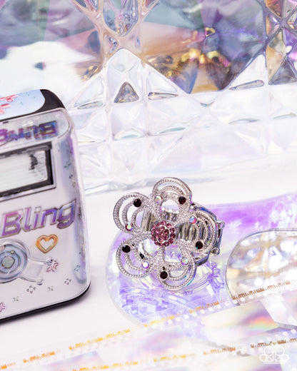 Still Studs - purple - Paparazzi ring