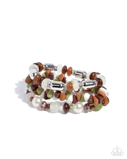 Stirring Stack - brown - Paparazzi bracelet