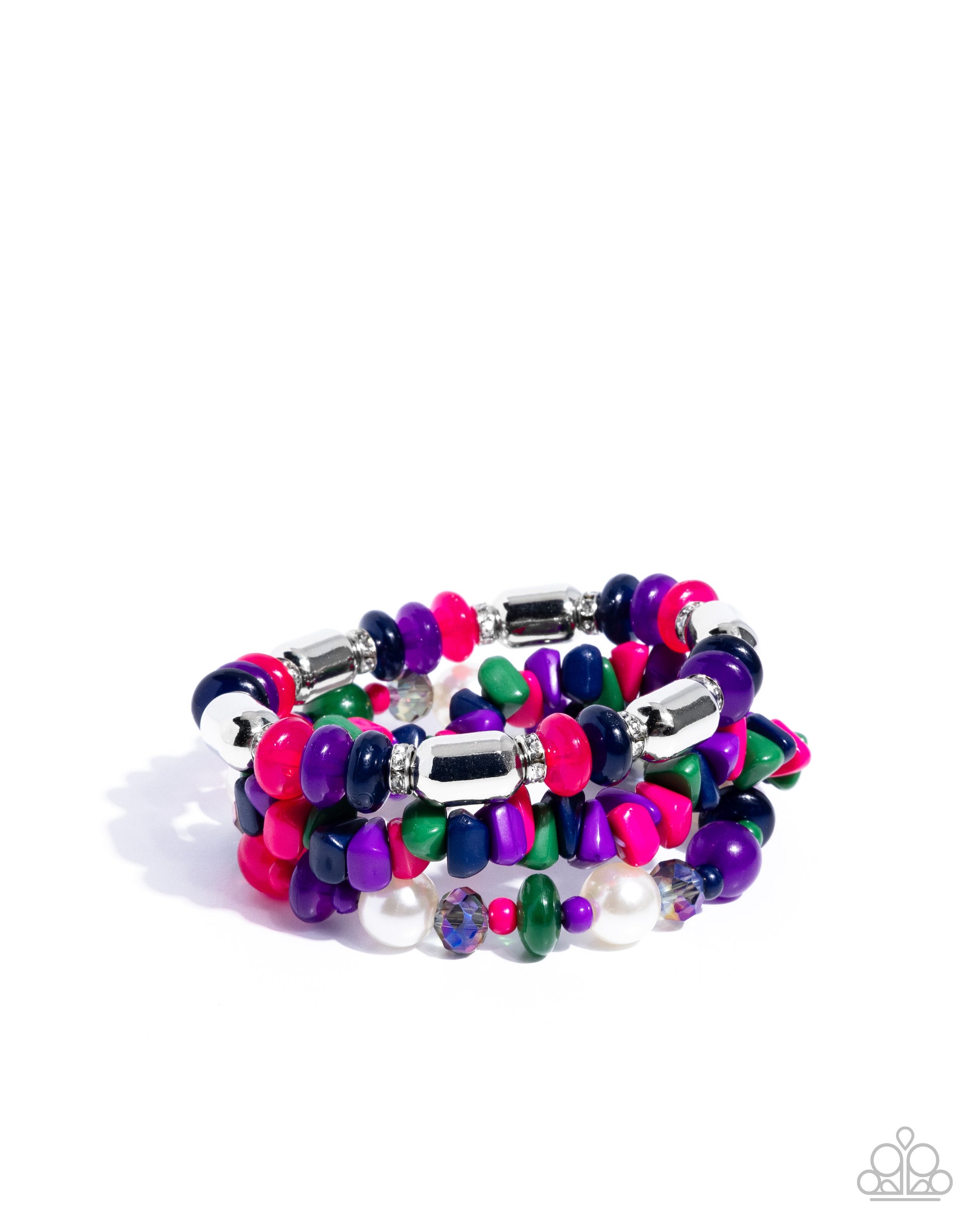 Stirring Stack - purple - Paparazzi bracelet