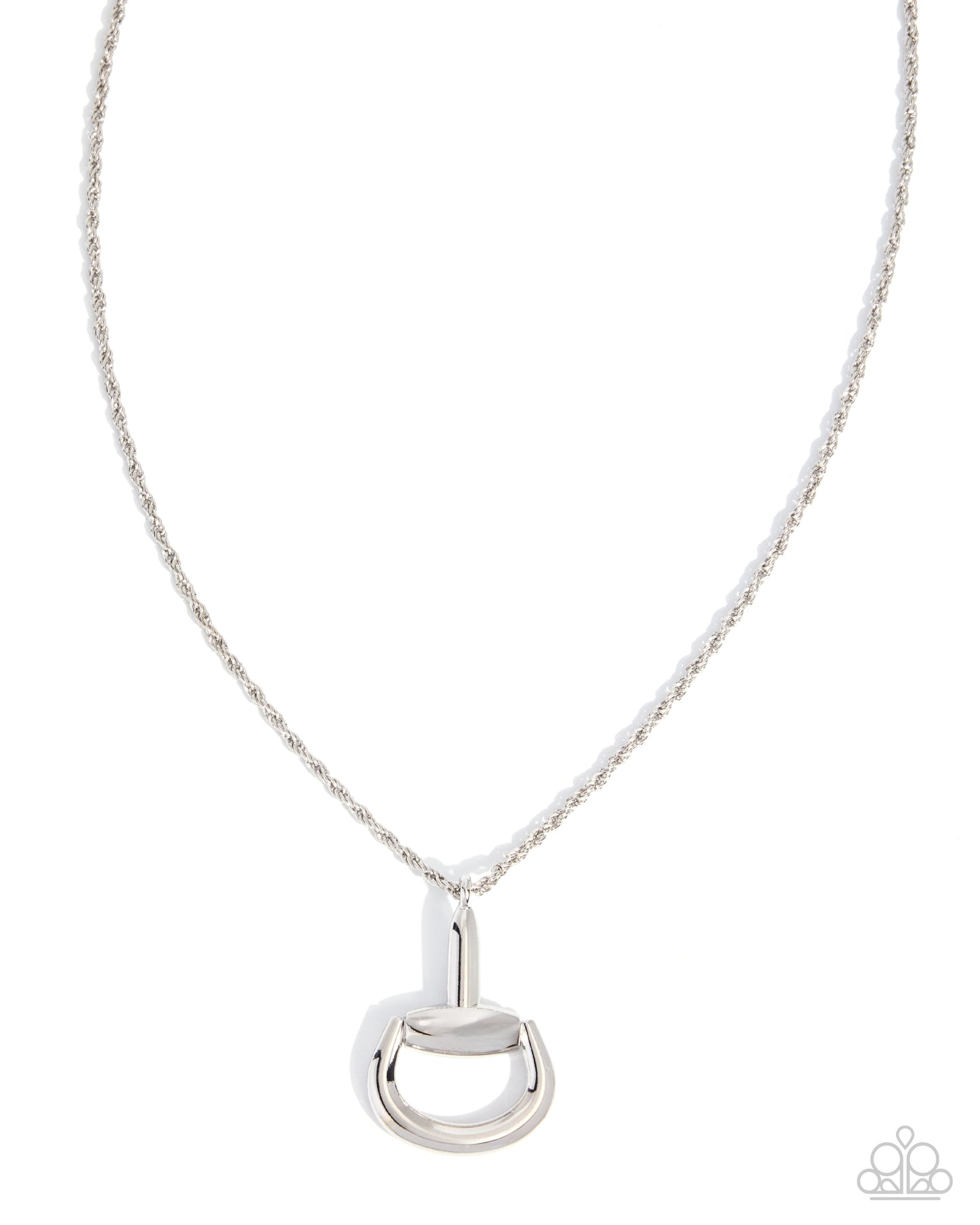 Stirrup Season - silver - Paparazzi necklace