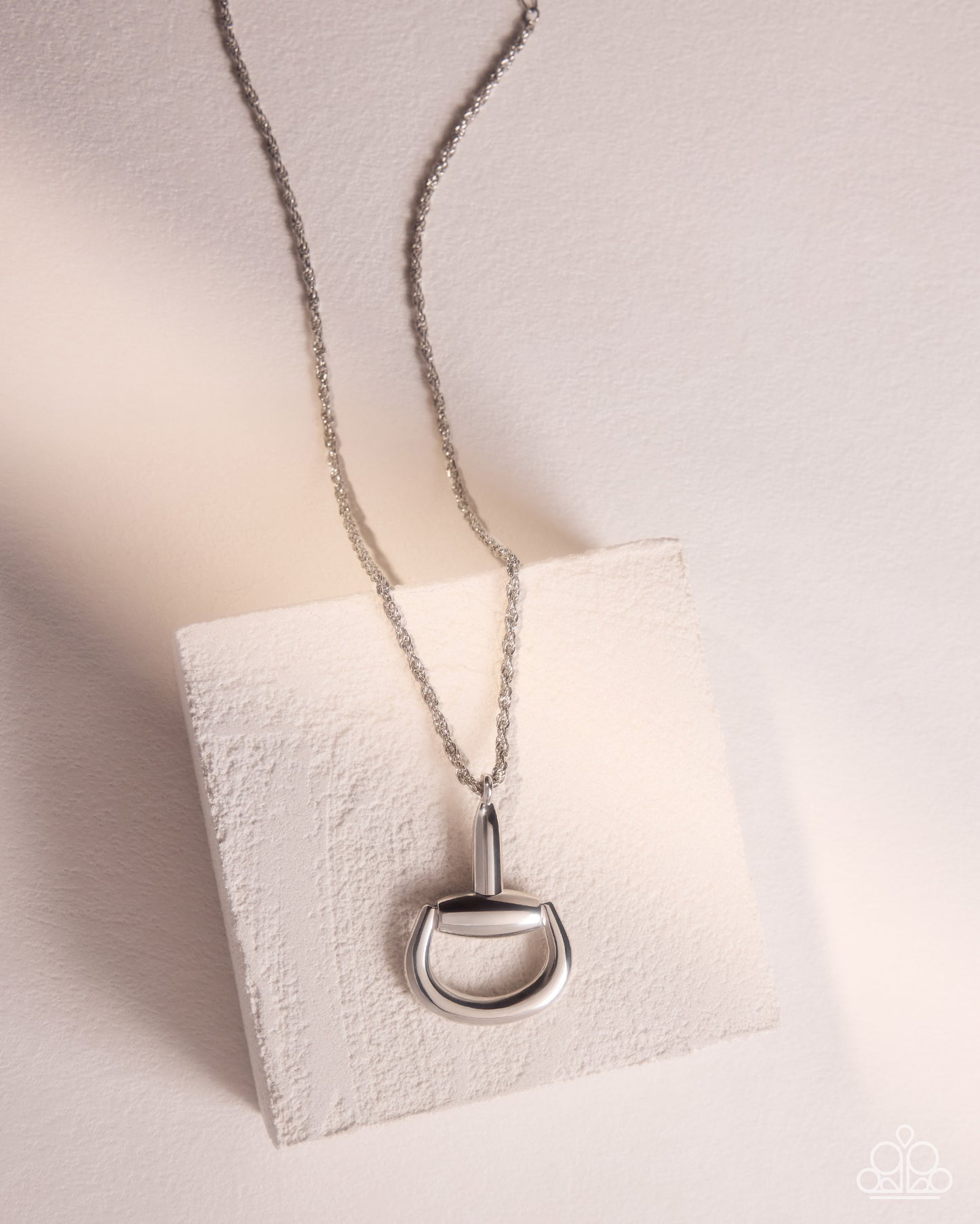 Stirrup Season - silver - Paparazzi necklace