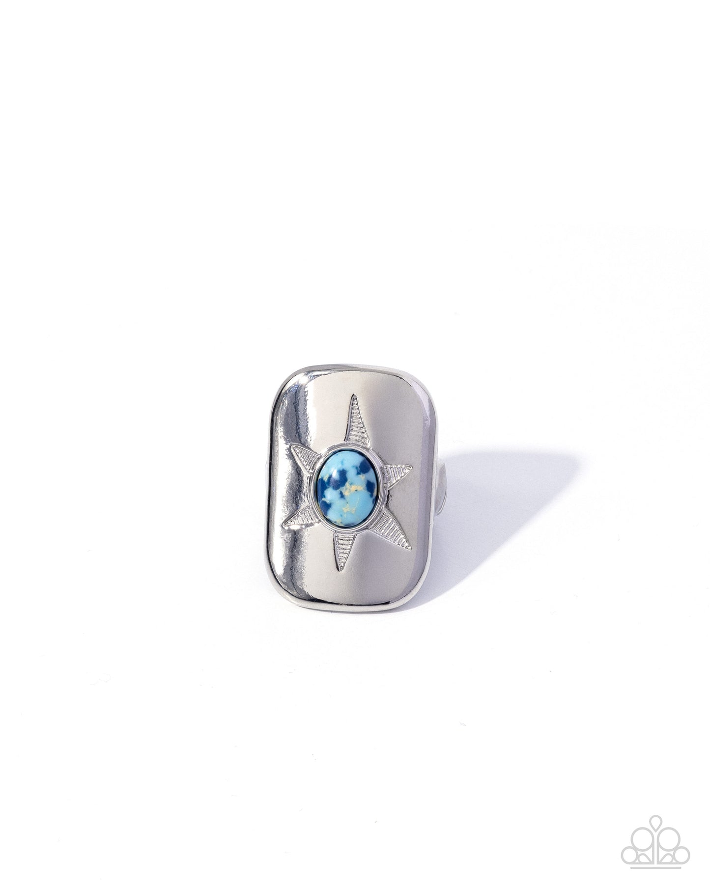 Stony Sendoff - blue - Paparazzi ring