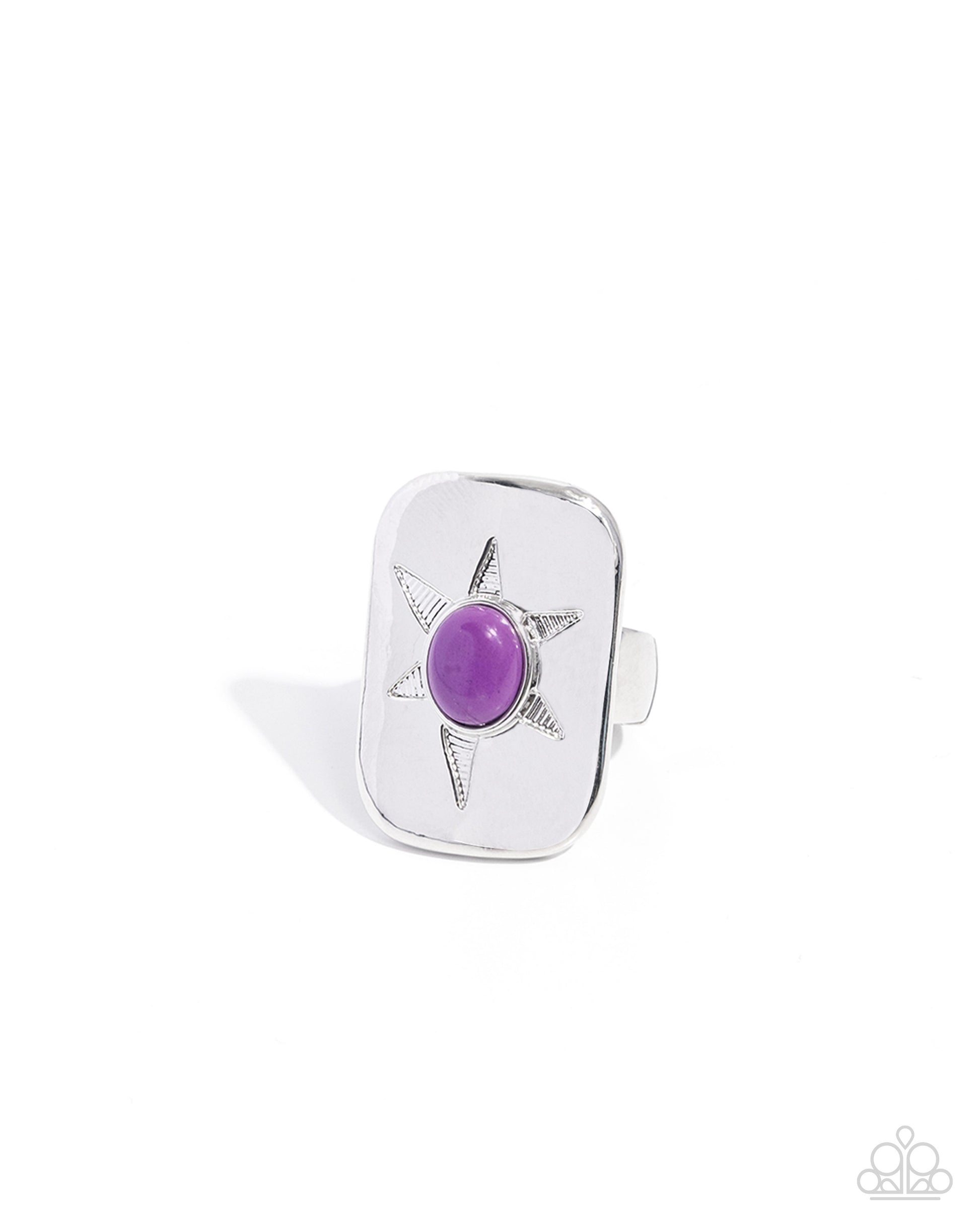 Stony Sendoff - purple - Paparazzi ring
