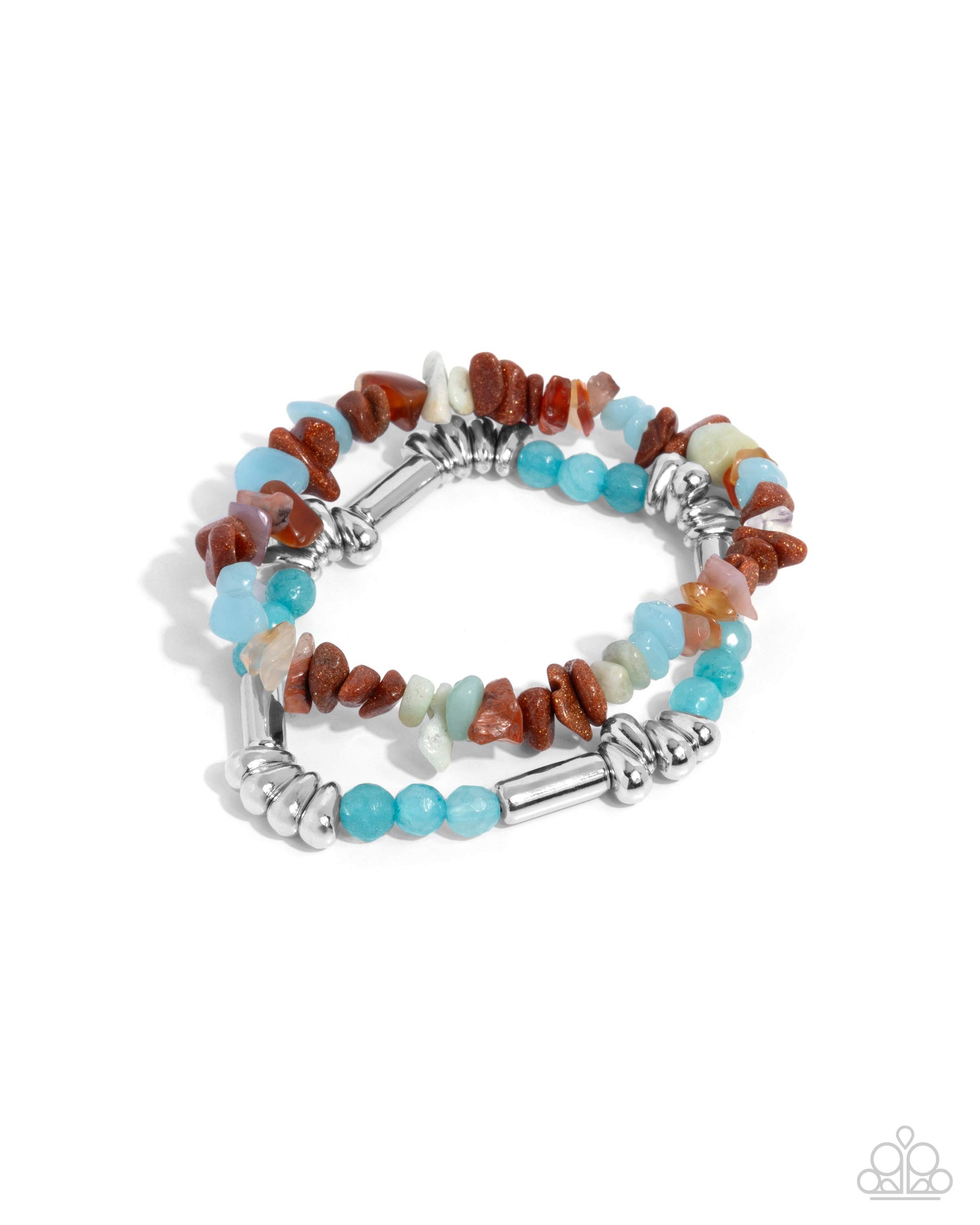 Stony Sequence - blue - Paparazzi bracelete