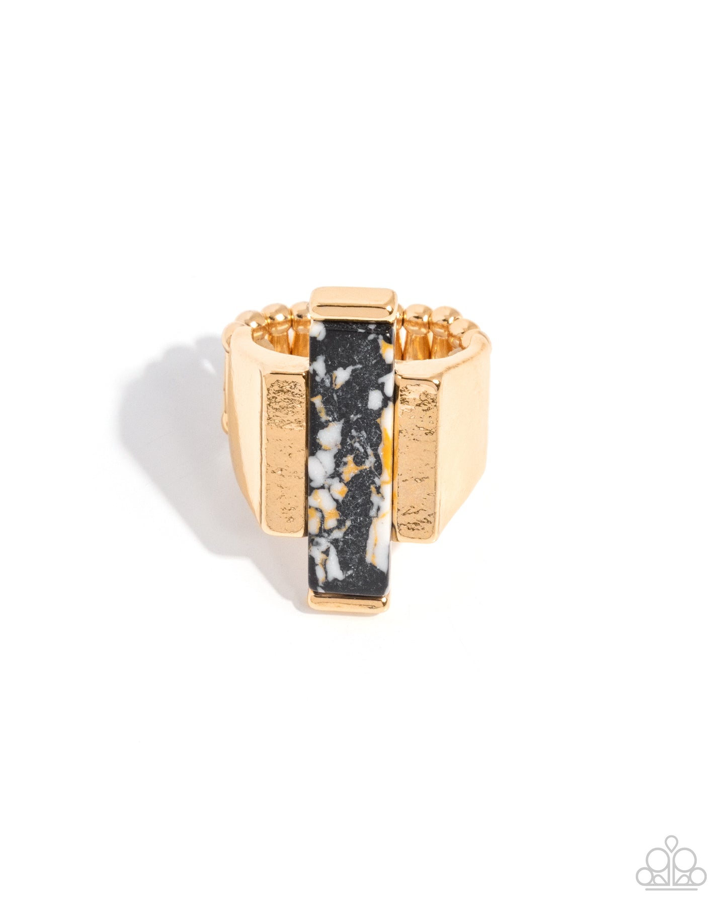 Stony Showcase - black - Paparazzi ring