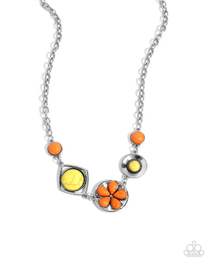 Stony Someday - orange - Paparazzi necklace