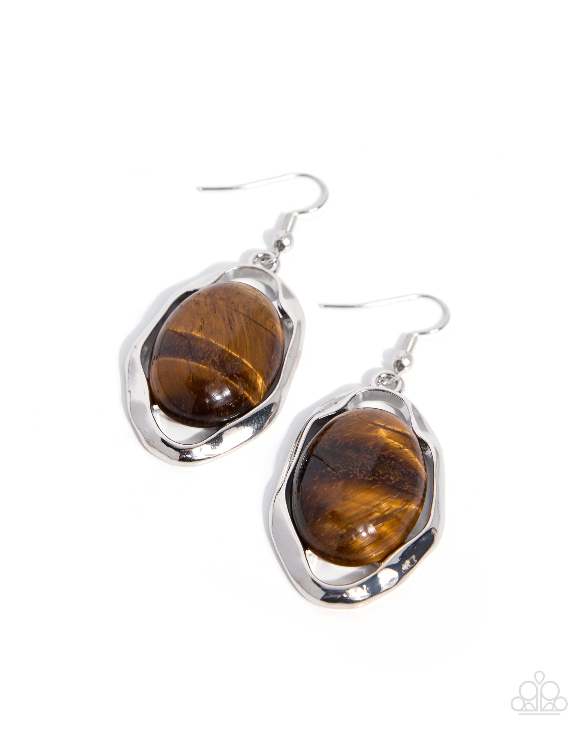 Stony Song - brown - Paparazzi earrings