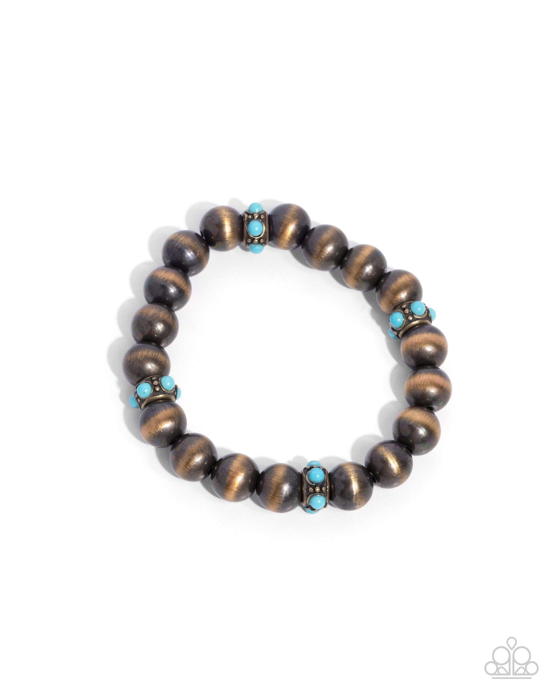 Stony Spotlight - brass - Paparazzi MENS bracelet