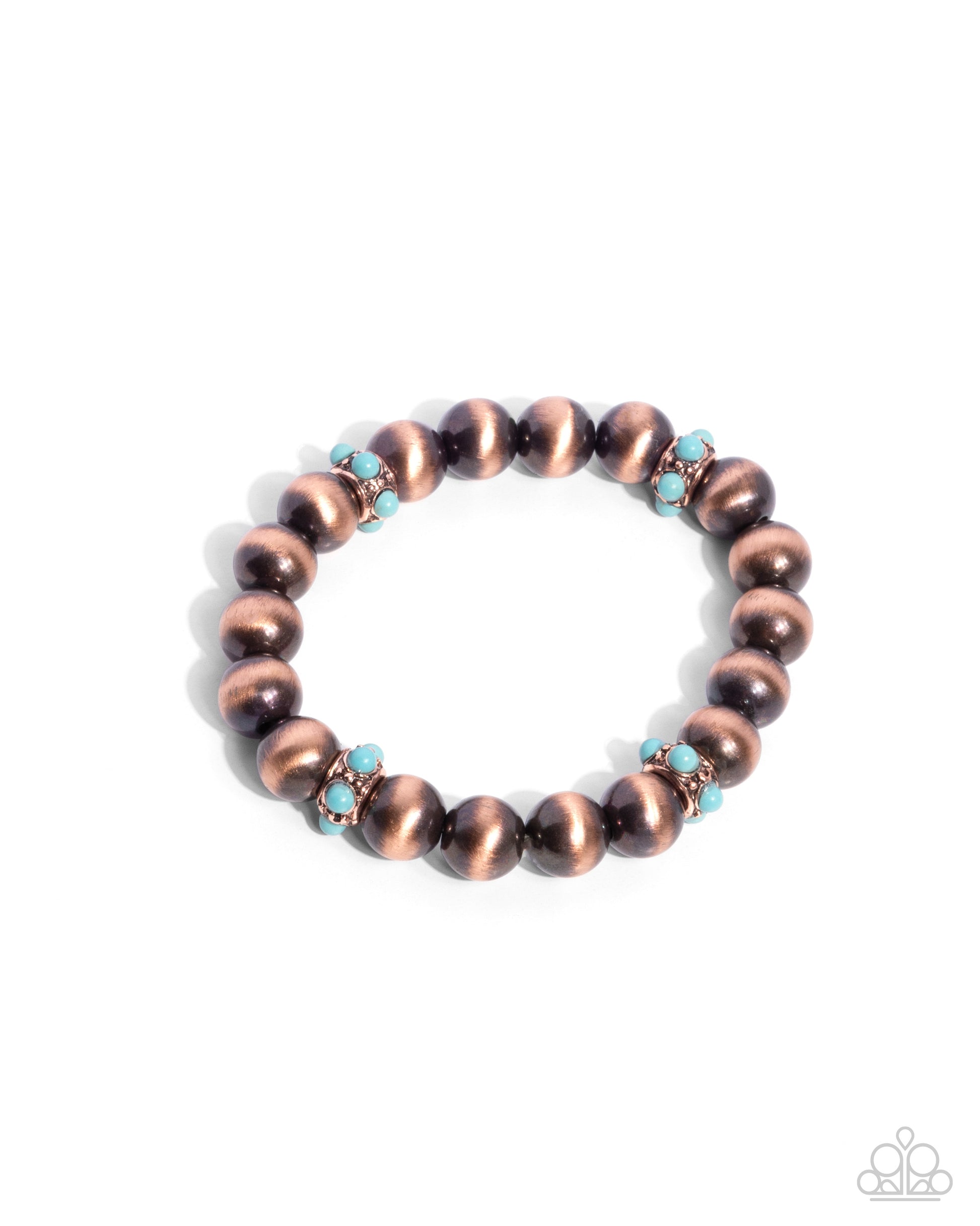 Stony Spotlight - copper - Paparazzi MENS bracelet