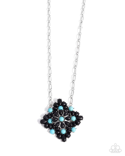 Stony Strength - black - Paparazzi necklace