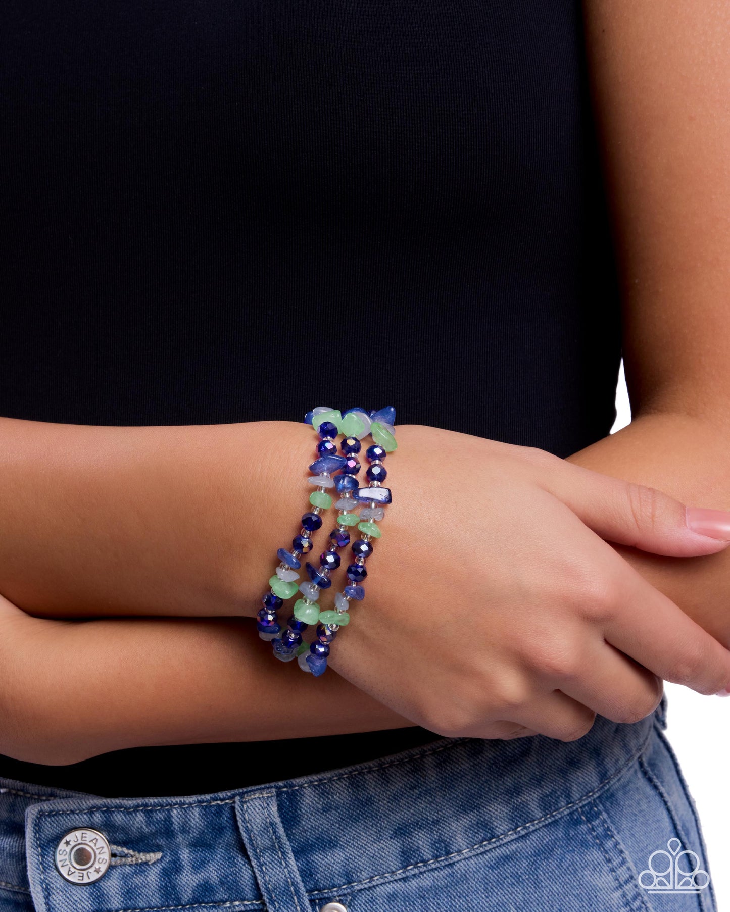 Stony Submission - blue - Paparazzi bracelet