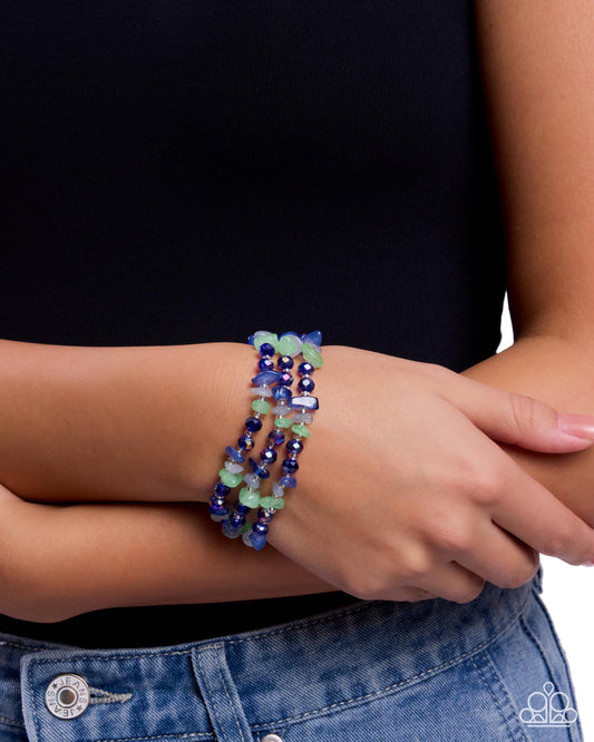 Stony Submission - blue - Paparazzi bracelet