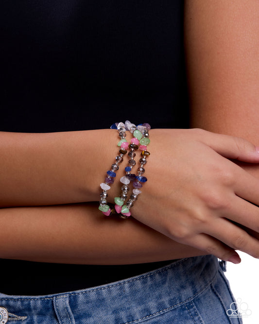 Stony Submission - multi - Paparazzi bracelet