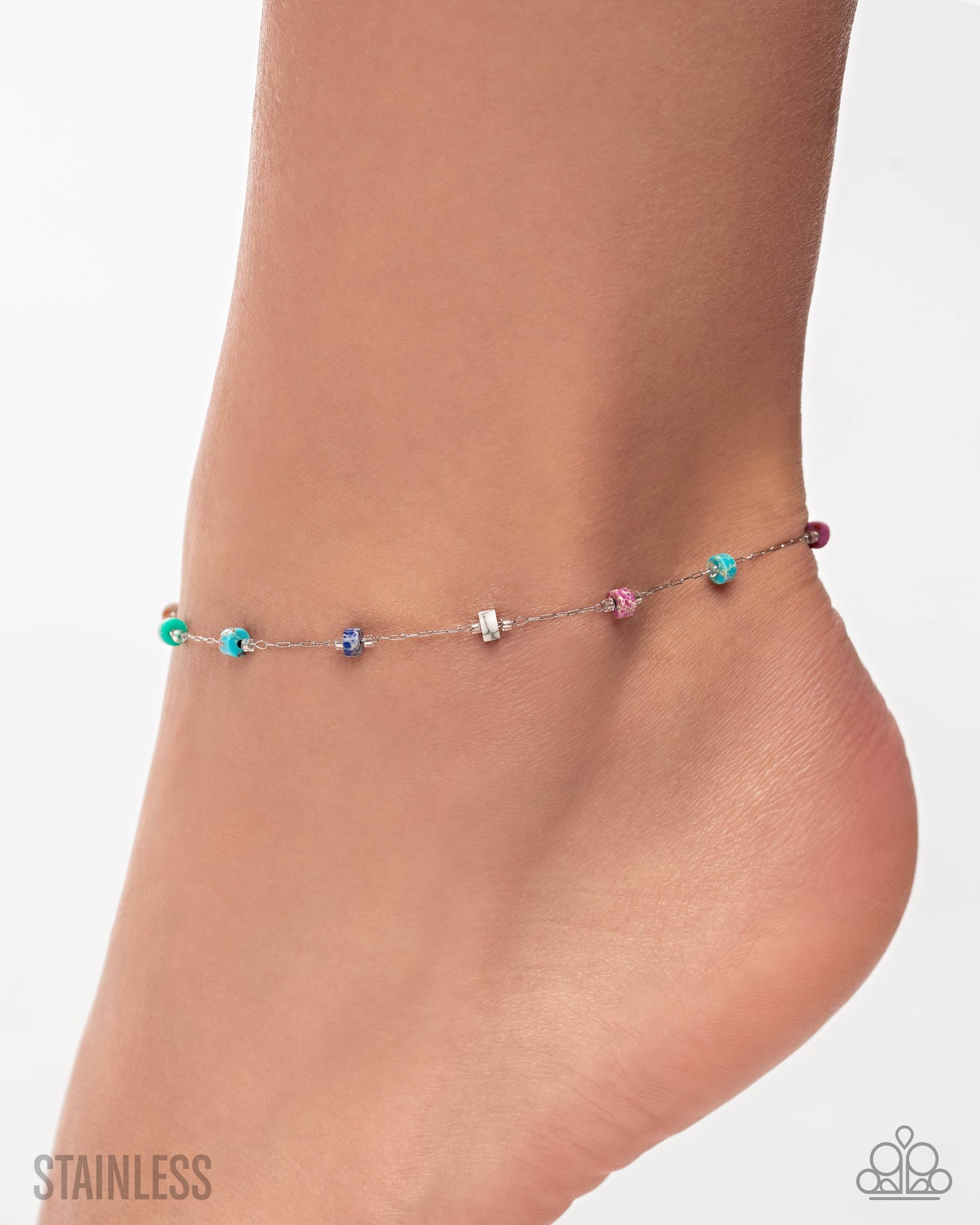 Stony Surrender - multi - Paparazzi anklet