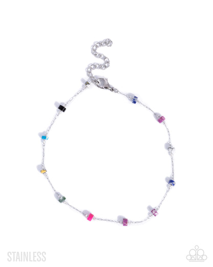 Stony Surrender - multi - Paparazzi anklet
