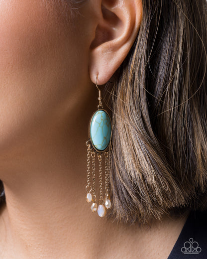 Stony Survival - multi - Paparazzi earrings