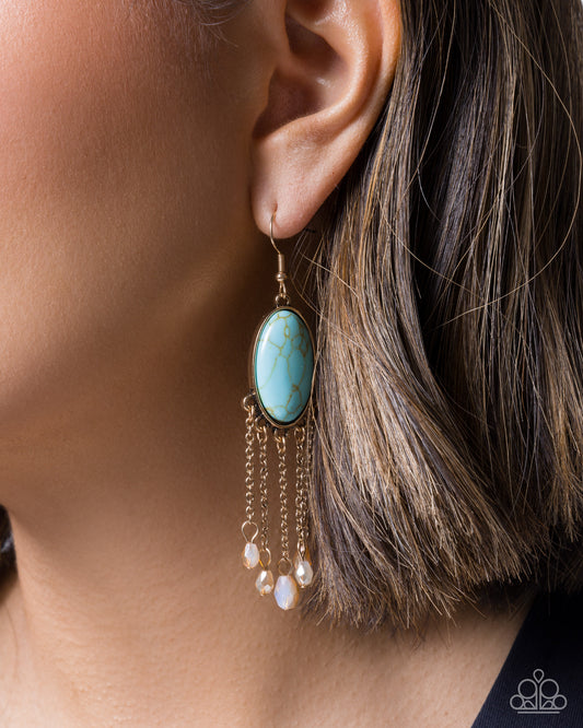 Stony Survival - multi - Paparazzi earrings