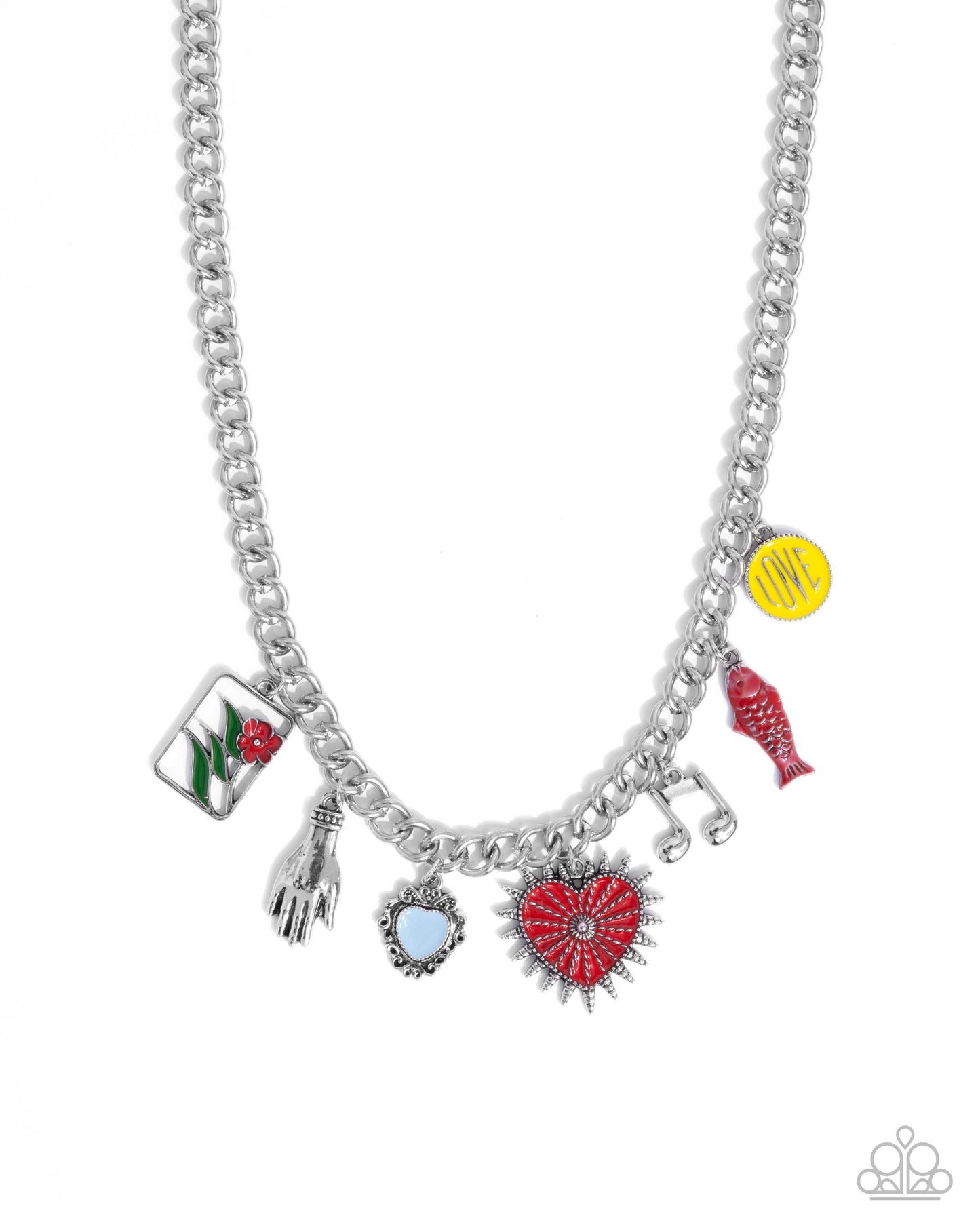 Storytelling Shimmer  - red - Paparazzi necklace