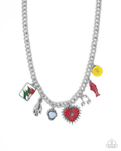 Storytelling Shimmer  - red - Paparazzi necklace