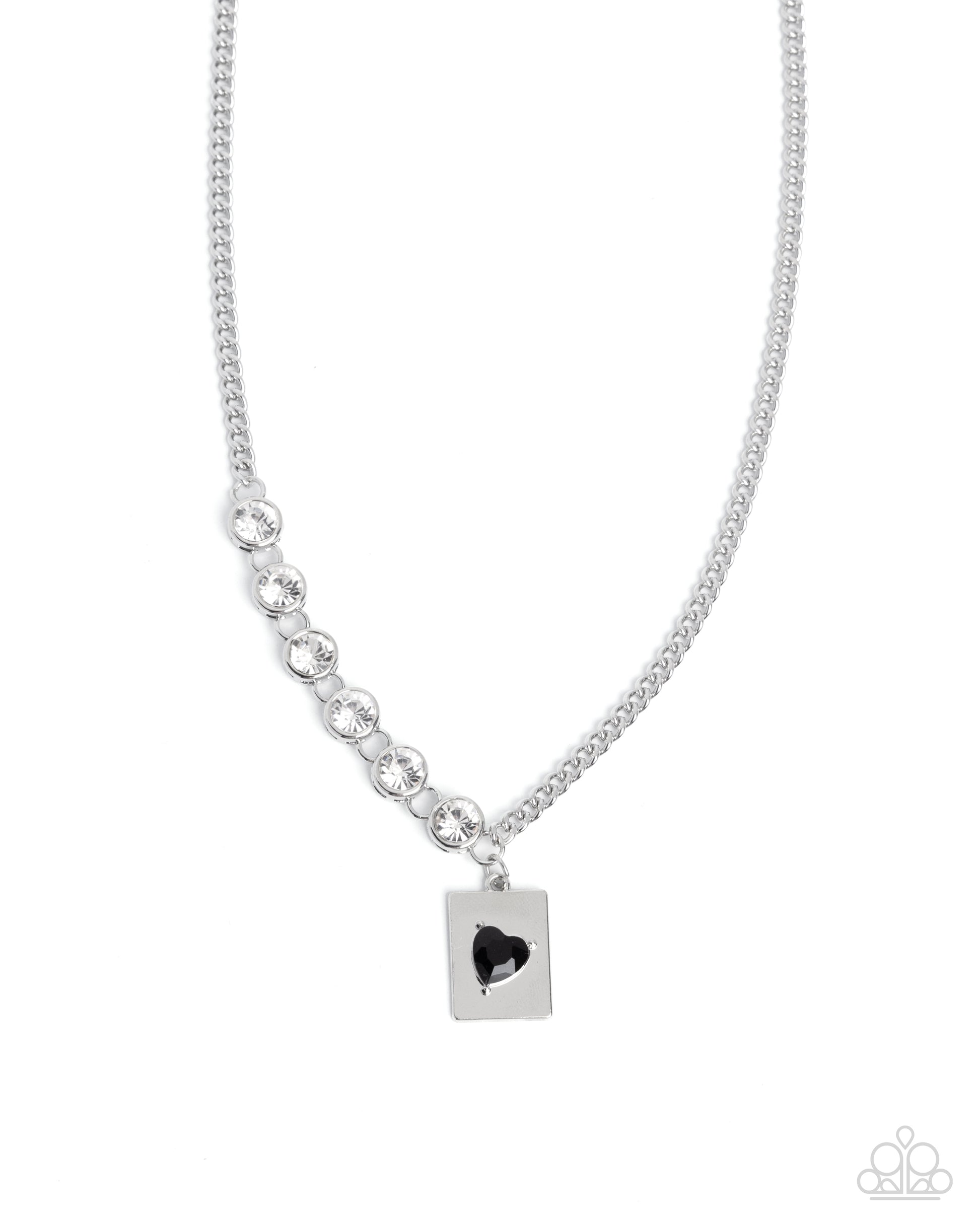 Storytelling Sweetheart - black - Paparazzi necklace