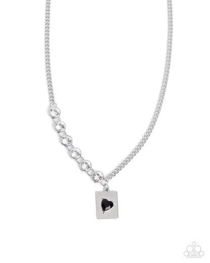 Storytelling Sweetheart - black - Paparazzi necklace