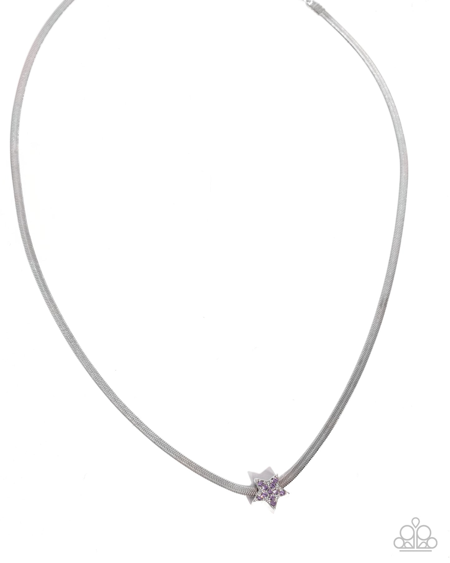 Straight Up Stellar - purple - Paparazzi necklace