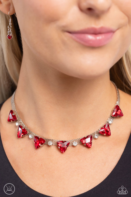 Strands of Sass - red - Paparazzi necklace