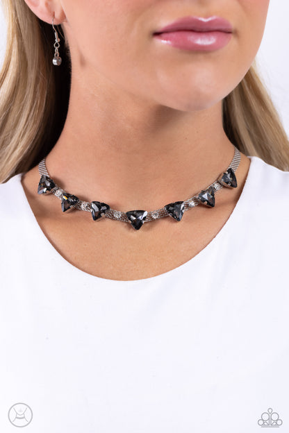 Strands of Sass - silver - Paparazzi necklace