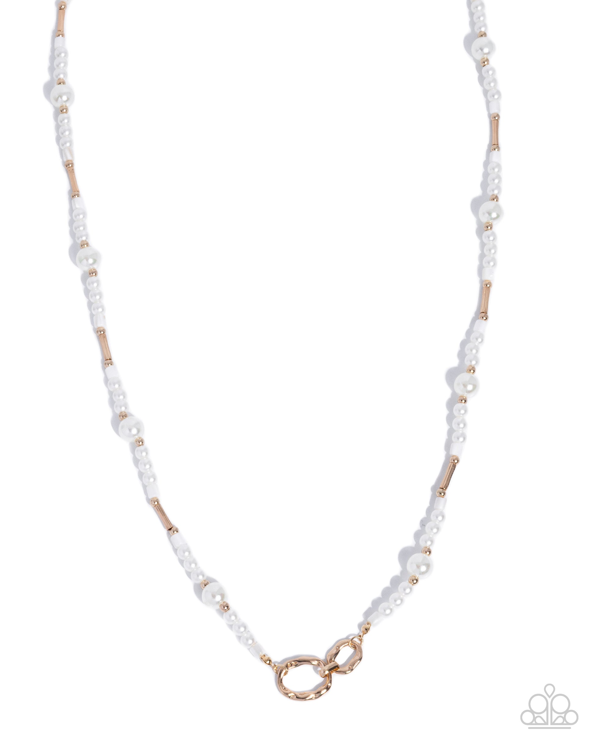 Strategic Shells - gold - Paparazzi necklace