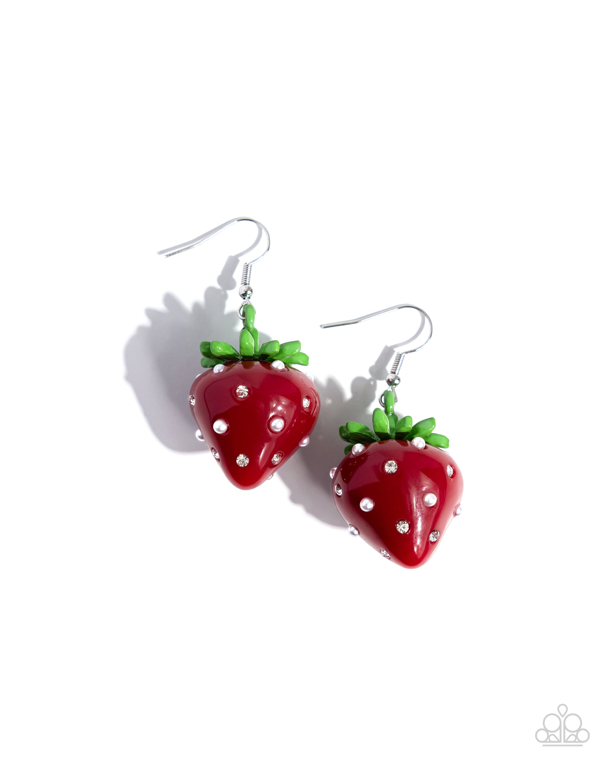 Strawberry Sentiment - red - Paparazzi earrings
