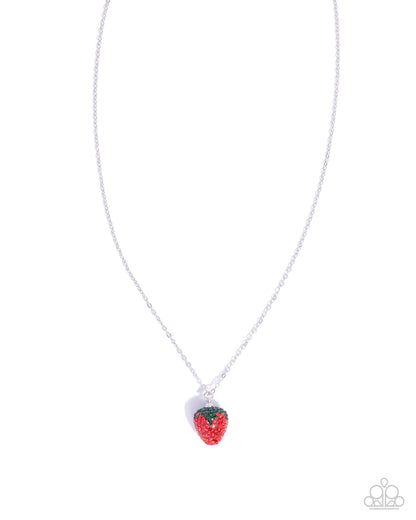 Strawberry Shimmer - red - Paparazzi necklace
