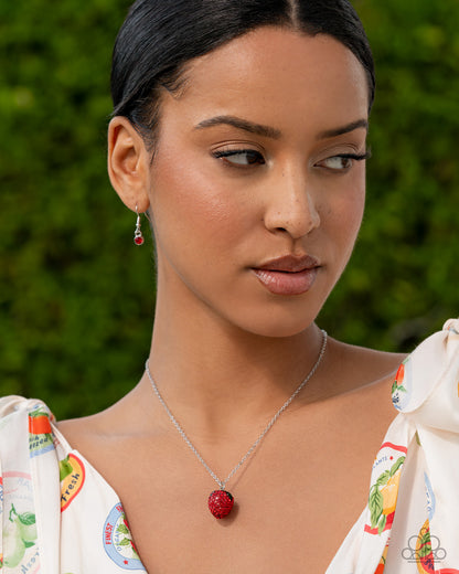 Strawberry Shimmer - red - Paparazzi necklace