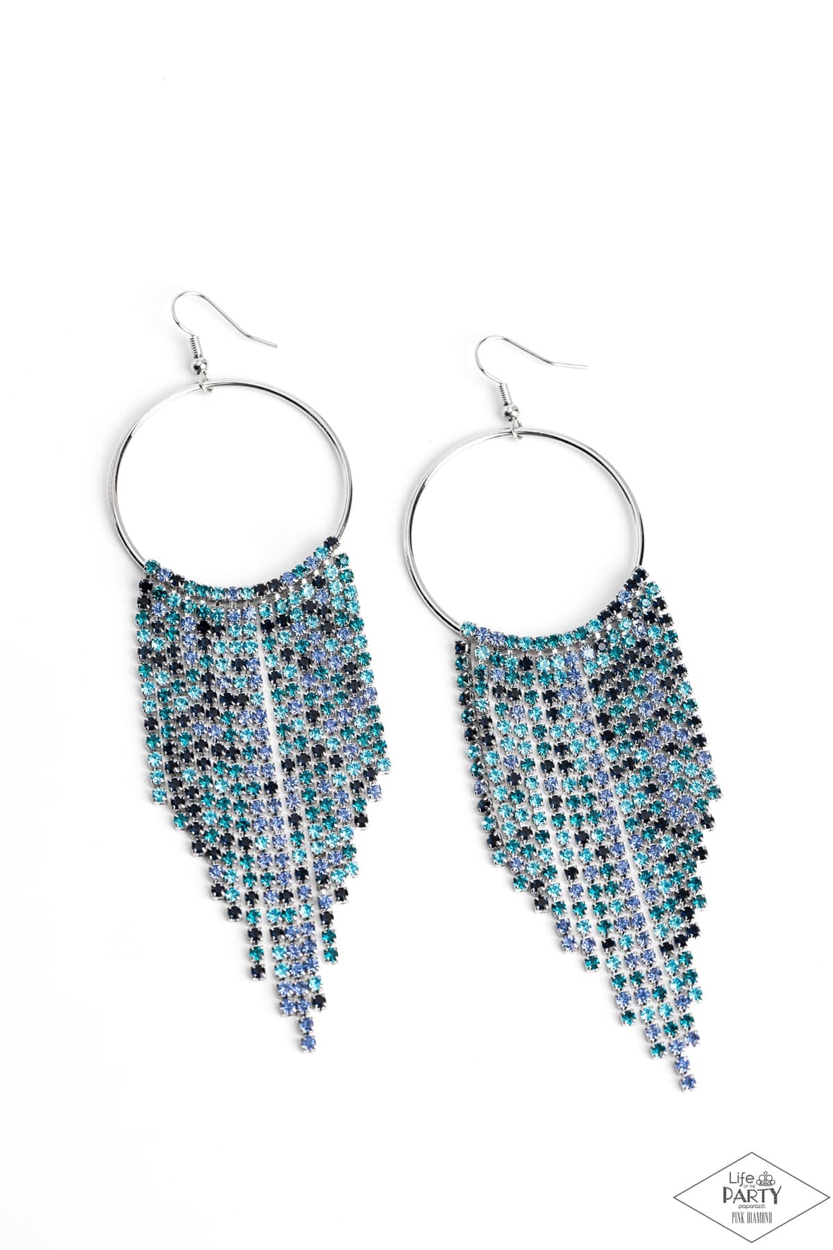 Streamlined Shimmer - blue - Paparazzi earrings