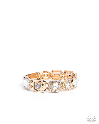 Striking Shimmer - gold - Paparazzi bracelet