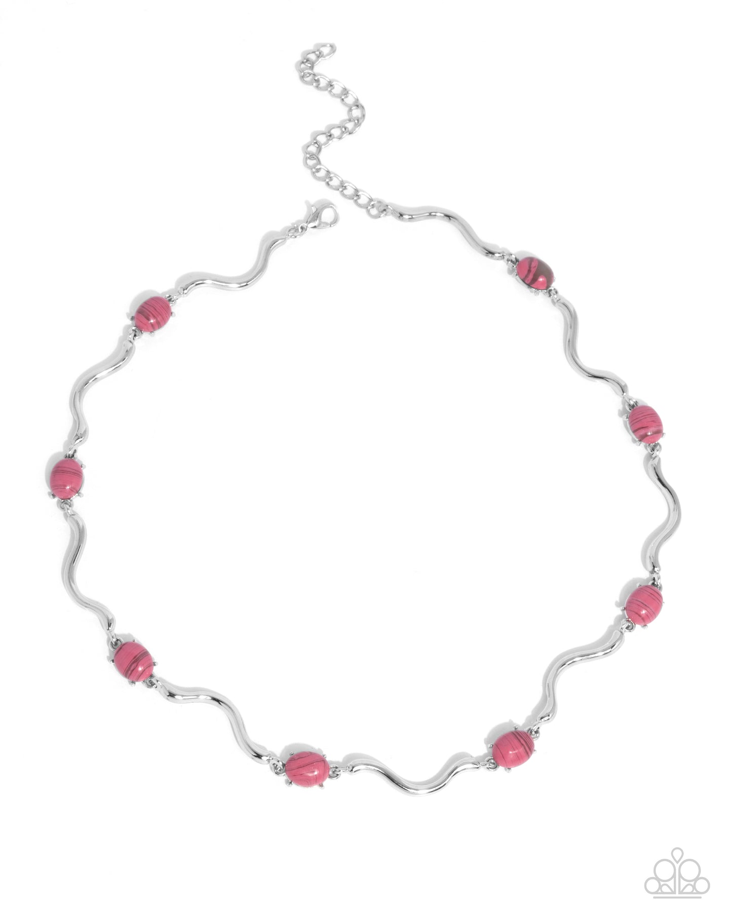 Striped Season - pink - Paparazzi necklace