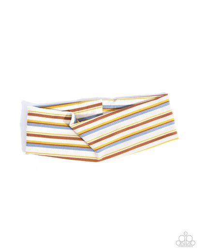 Striped Suffragette - multi (yellow) - Paparazzi headband