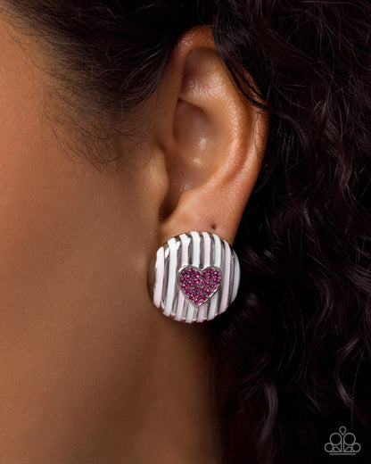 Striped Surprise - pink - Paparazzi complete set