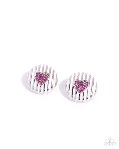 Striped Surprise - pink - Paparazzi complete set
