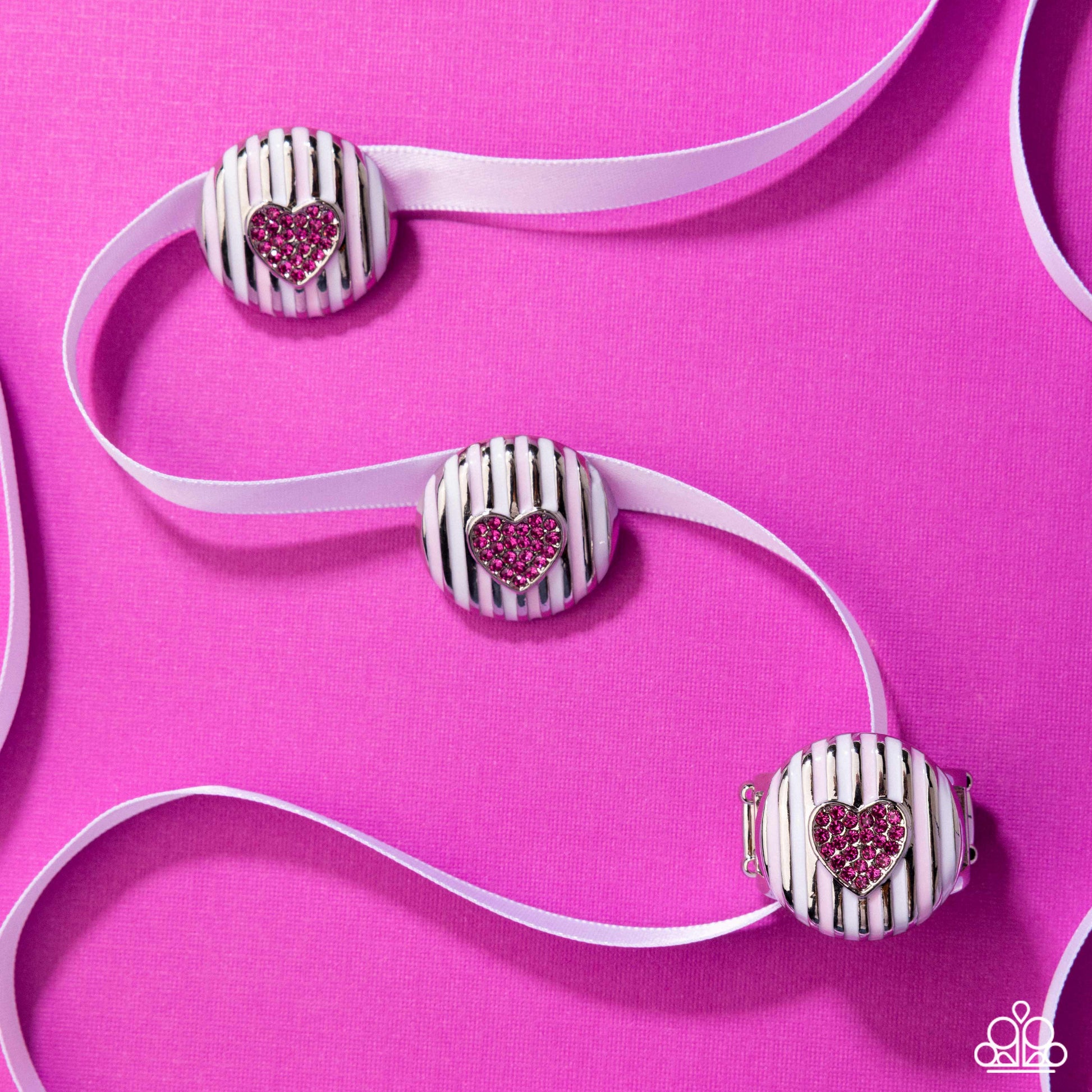 Striped Surprise - pink - Paparazzi complete set