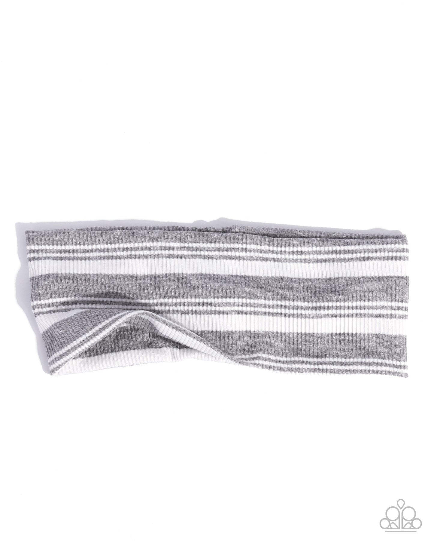 Striped Symphony - silver - Paparazzi headband