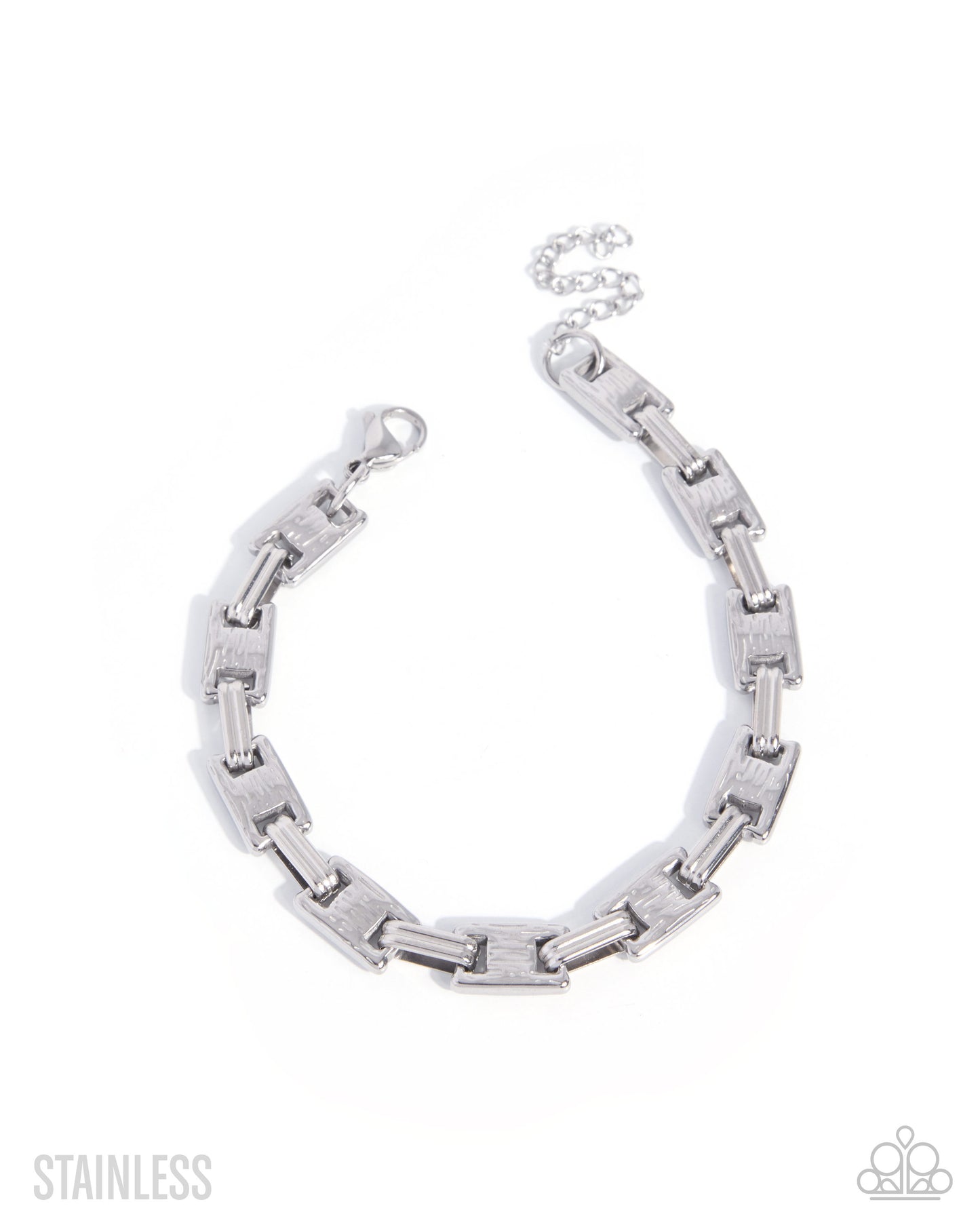 Structured Scene - silver - Paparazzi MENS bracelet