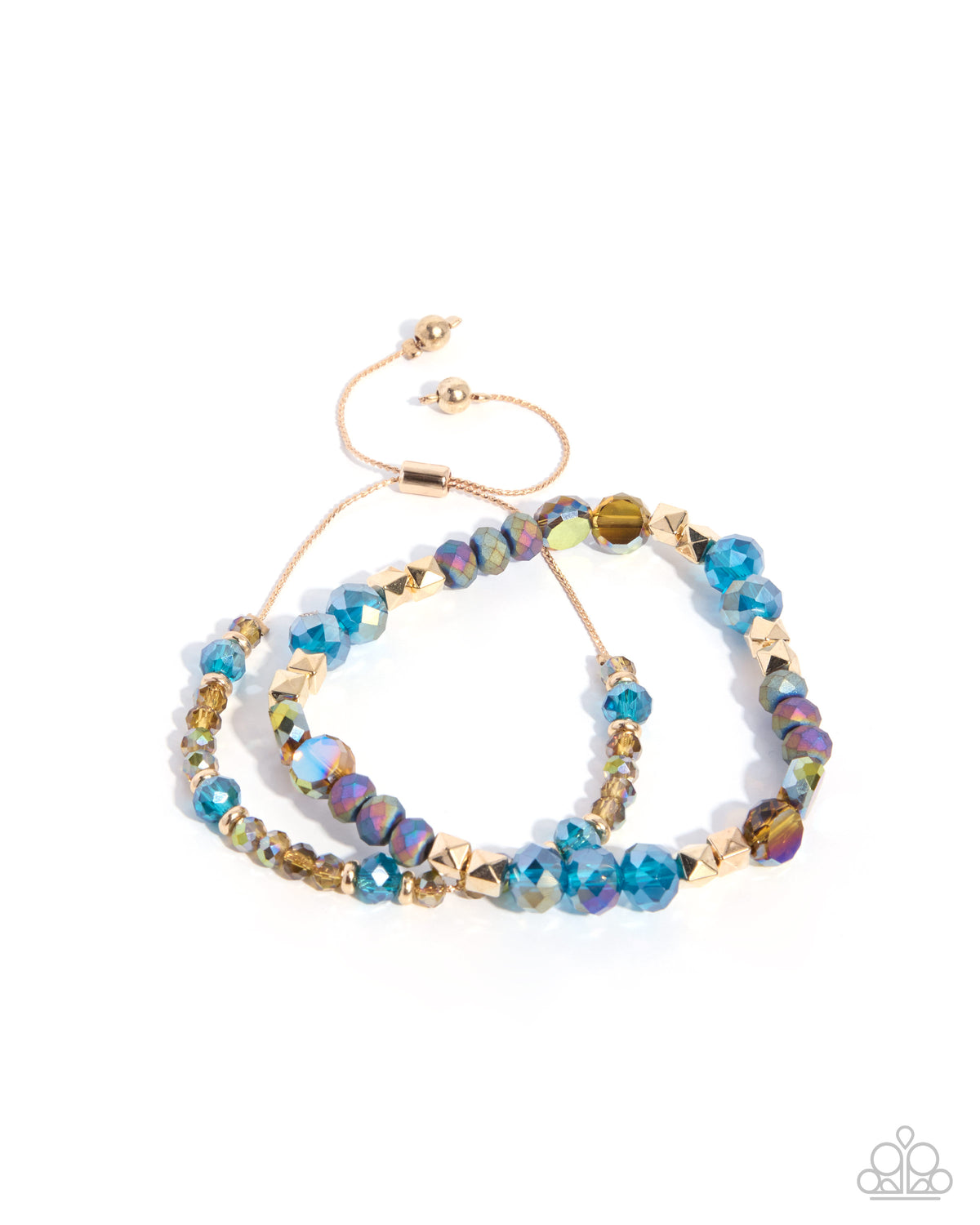 Structured Shimmer - blue - Paparazzi bracelet