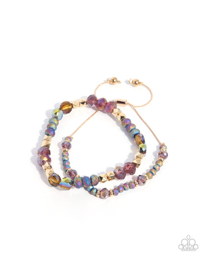 Structured Shimmer - purple - Paparazzi bracelet