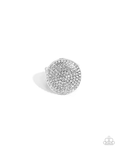 Studded Scout - white - Paparazzi ring