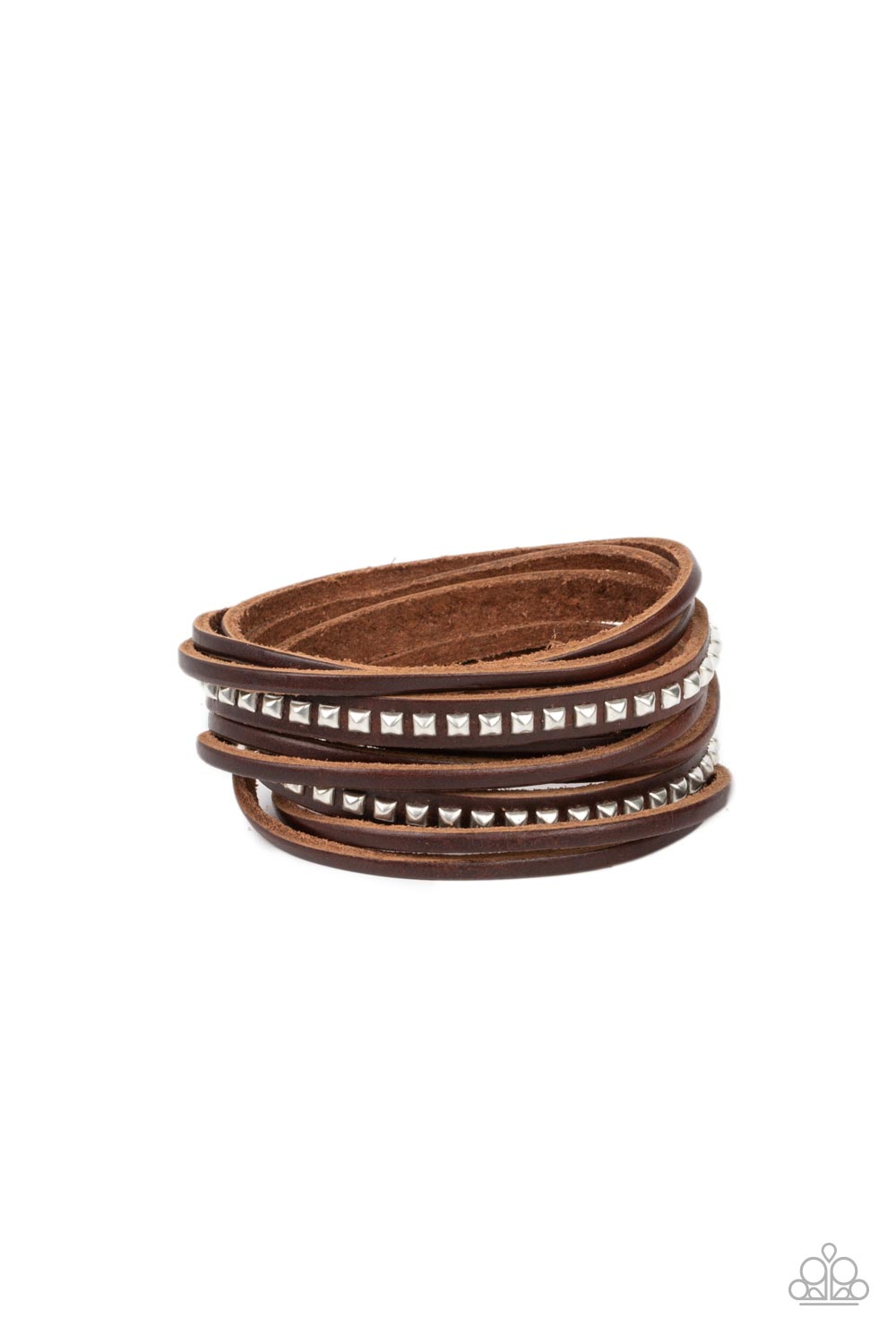 Studded Sensation - brown - Paparazzi bracelet