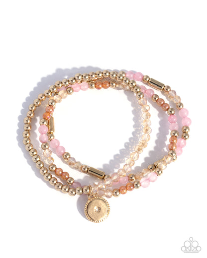 Studded Stack - pink - Paparazzi bracelet